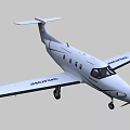 White Body Passenger Airplane With Propeller Red Wings Black Stripes And Zenith Branding