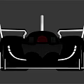 Sleek Black Futuristic Car With Streamlined Design Illuminated Lines And Rear Wings