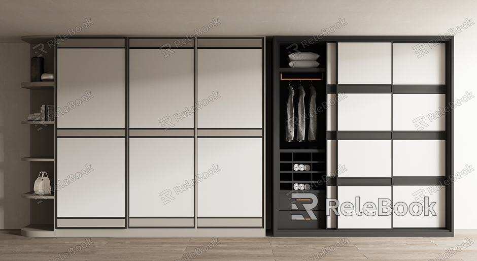 Modern wardrobe model