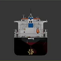 Modern Cargo Ship Bulk Carrier Bulk Carrier Bulk Carrier 3d model