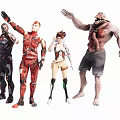 Game Characters 3d model