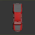 Red Modern Pickup Truck With Sleek Body And Stylish Exterior Design