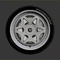 High Quality Shiny Silver Car Parts Wheel Rim And Trilok Care Tire With Spoke Design