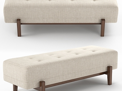 Vintage sofa stool Adriana Hoyos Ten Daybed 3d model