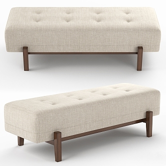 Vintage sofa stool Adriana Hoyos Ten Daybed 3d model