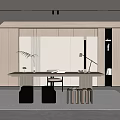 Modern study 3d model