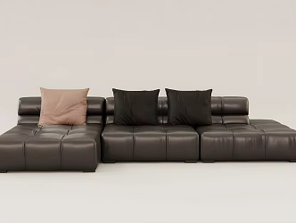 Modern Leisure Sofa Combination Modern Leisure Sofa Living Room Sofa Multi-person Sofa Pillow Home Furniture Simple 3d model