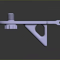 Shiny Metal Mechanical Bracket with Top Bolt and Side Holes Structure