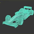 Formula 1 Race Car With Silver Gray Body Kimi Santander Logos And Aerodynamic Design