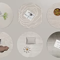 Round carpet 3d model