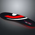 VASY Therapeutic Insole With Black Red White Design For Comfortable Foot Support