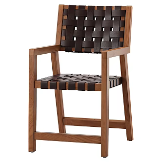 Nordic simple leisure chair 3d model