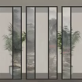 New Chinese Style Screen Partition Decorative Screen Partition 3d model
