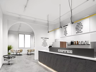 Nordic Cafe 3d model