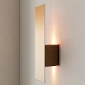 Elegant Modern Brass Wall Sconce With Soft Warm Light For Living Room Interior Design