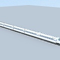 High-speed train 3d model