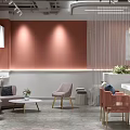 Modern SPA Salon Interior With Reception Desk And Treatment Beds