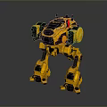 Mech Warrior Mech Soldier Machine Battlearm Mechanical Battlearm Machine Fighter Robot 3d model