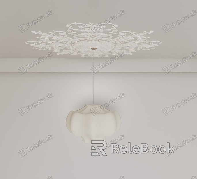 French carved ceiling model