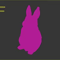 Decorative White Rabbit Statue for Home Decor Sitting Position With Detailed Design
