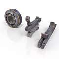 Mechanical Equipment Parts Featuring Circular Perforated Component And Strip Structures