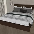 Double bed 3d model
