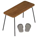Middle style stool 3d model