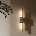 Modern Light Luxury Wall Lamp Middle Ancient Wall Lamp 3d model