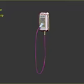 GOVE White Wall Mounted Electric Vehicle Charger With Hanging Charging Cable