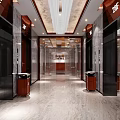 Modern Front Desk 3d model