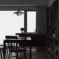 Cozy Living And Dining Room Interior With Colorful Striped Sofas Large Windows And Sea View