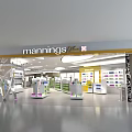 Mannings Plus Mall Shop Bright Interior With Shelves And Products
