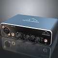 ROCKBAND UM22 Audio Interface With Input Ports Control Knobs And Black Design