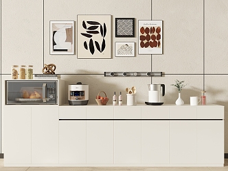 Modern Sideboard Kitchen Supplies 3d model