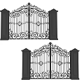 Hardware gate 3d model