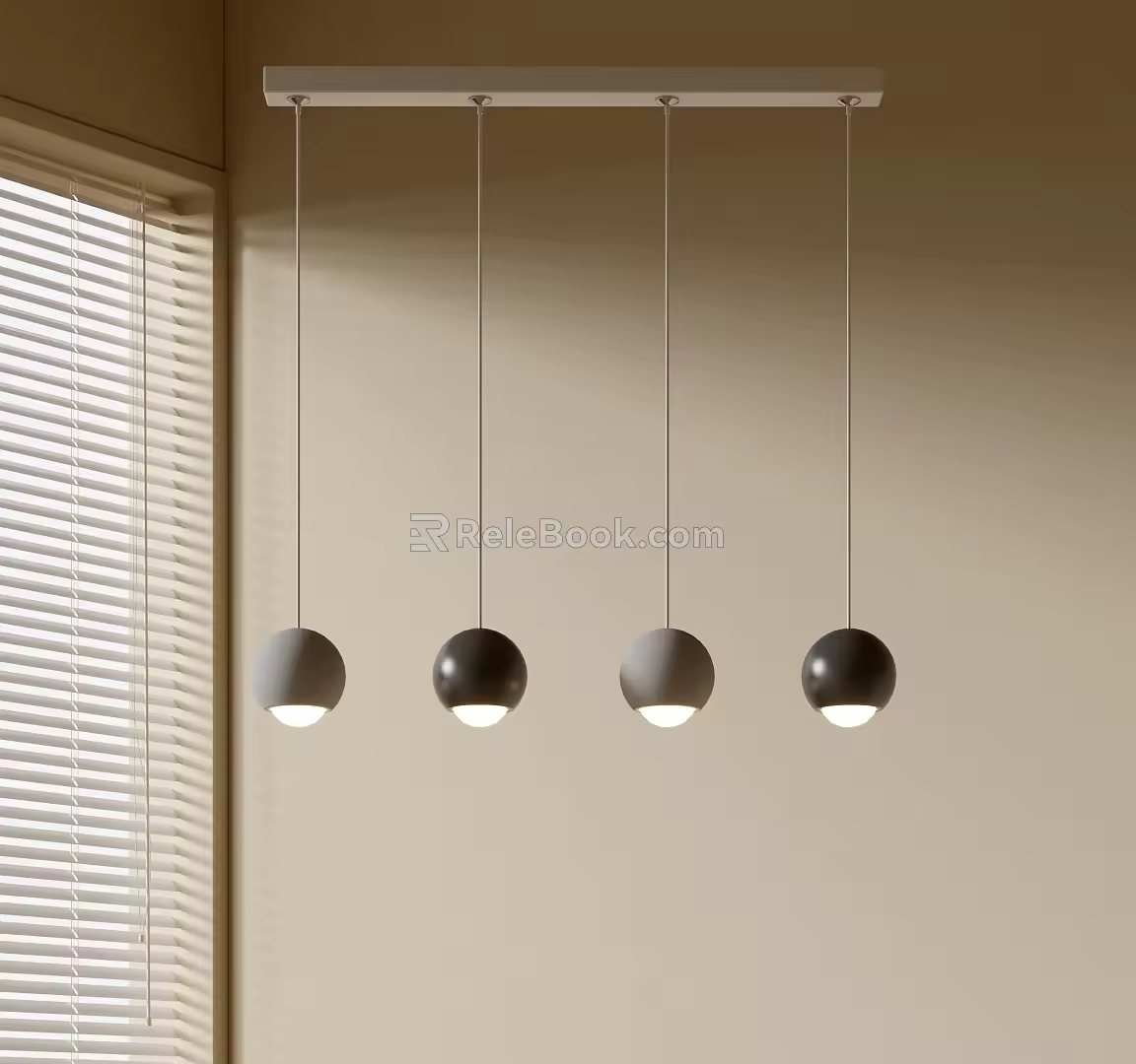 Modern Minimalist Chandelier Nordic Style Chandelier Mediterranean Style Chandelier Study Lamp Combination Dining Room Lamp 3d model