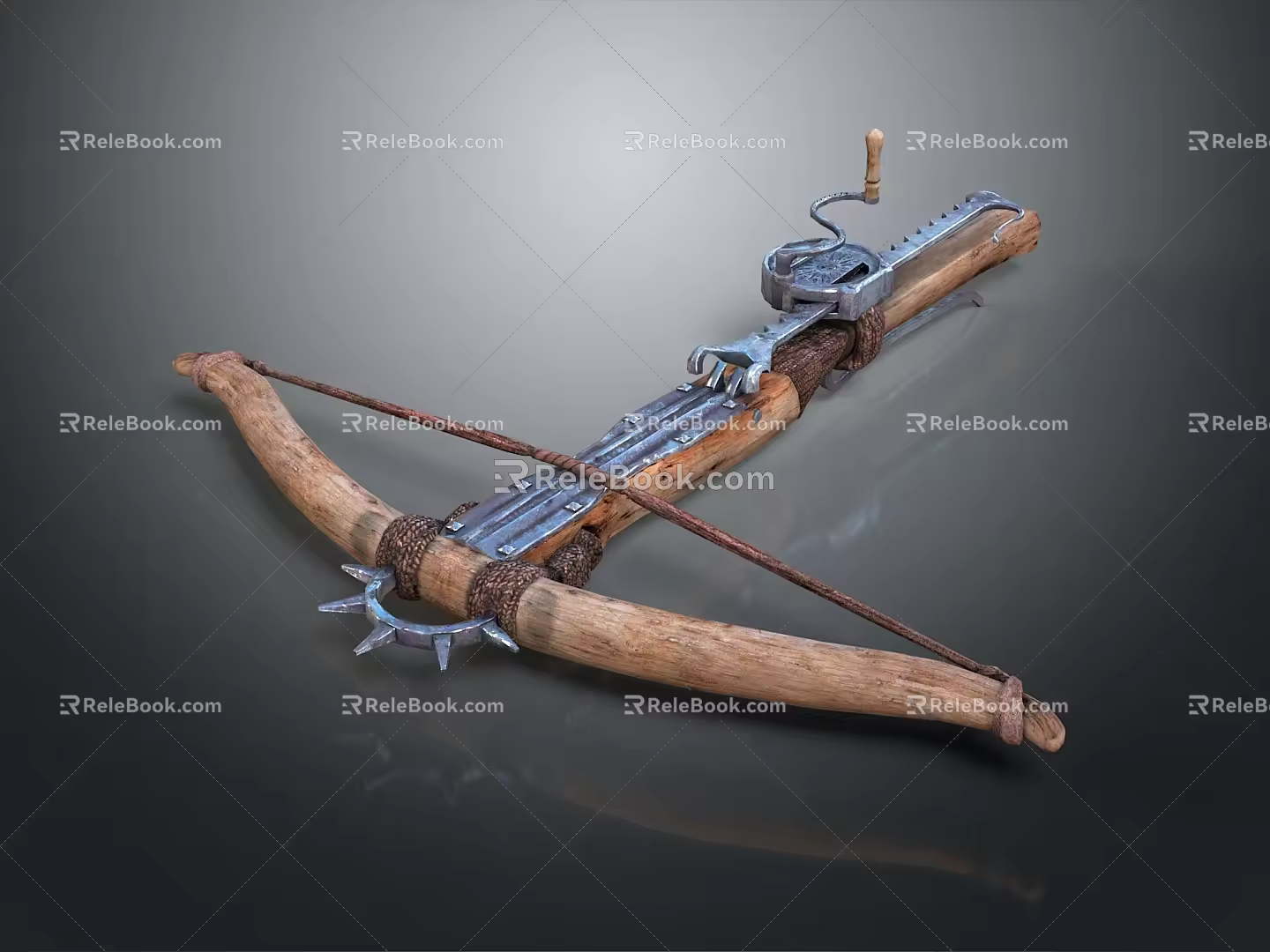 Crossbow Mechanical Crossbow Shift Bow and Arrow Shoot Far Equipment Weapons High-tech Crossbow 3d model