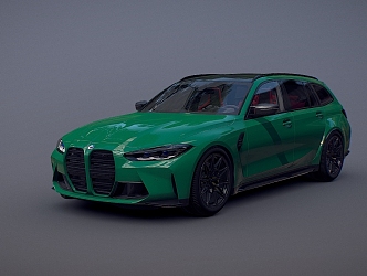 Car large space BMW M3 3d model