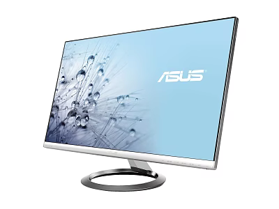 ASUS Computer Monitor With Slim Design Water Droplets Screen And Circular Base 3d model
