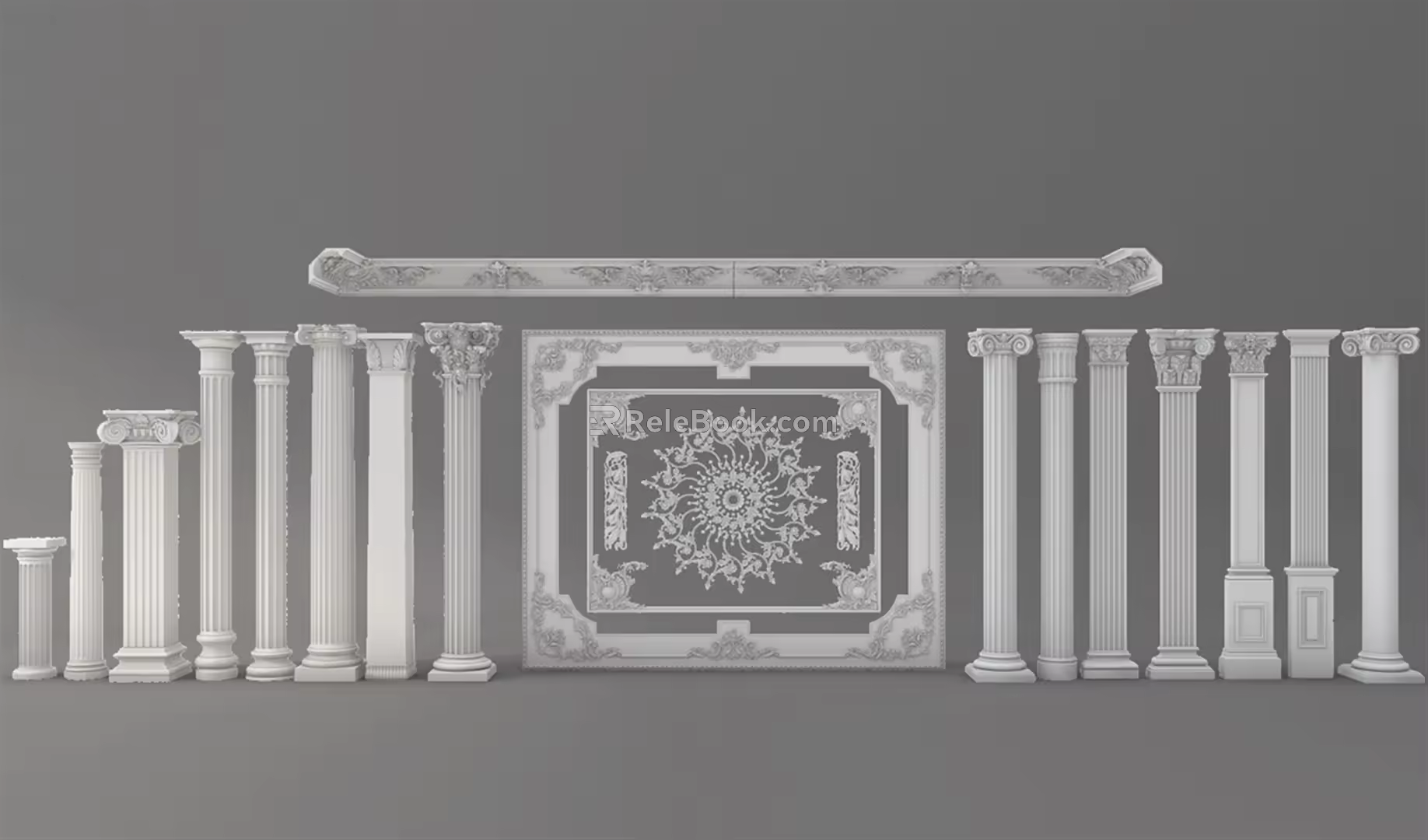 European Roman Column Classical Roman Column 3d model