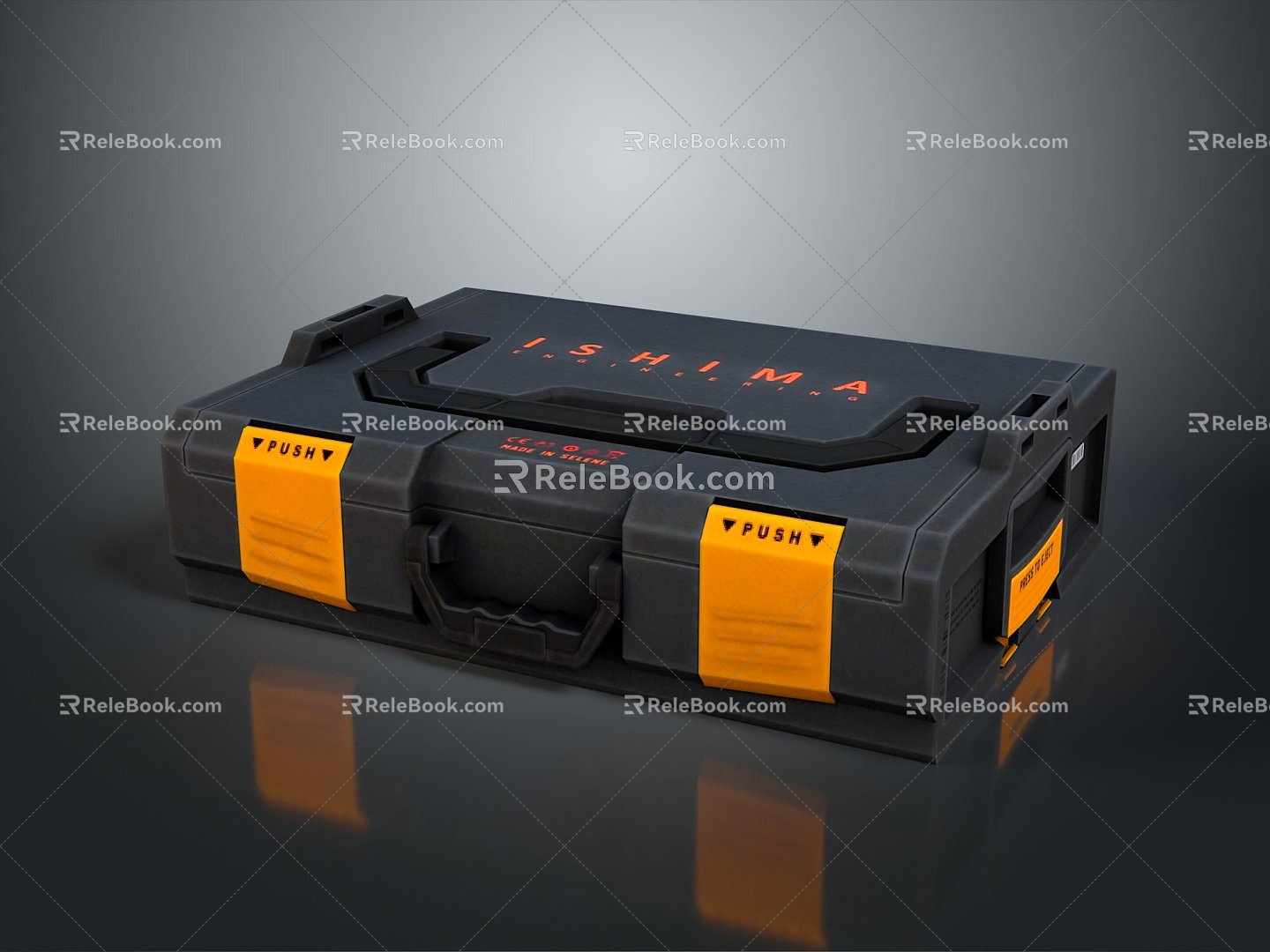 Tool Box Iron Box Iron Box Iron Trunk Box Box Box Luggage Leather Box Leather Box Container 3d model