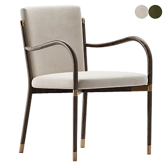 Modern single chair armchair dining chair collection 3d model