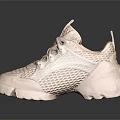 Stylish Pastel Pink Lace Up Mesh Sneakers With Chunky Sole And Breathable Design