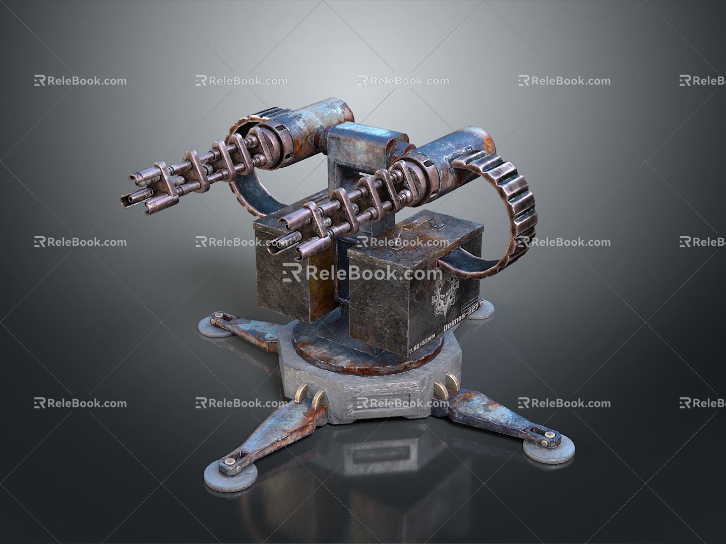 laser tower turret turntable sci-fi tower defense game tower defense sci-fi turret game turret game turret 3d model