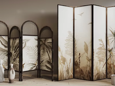 Silent screen partition 3d model Silent screen partition 3d model