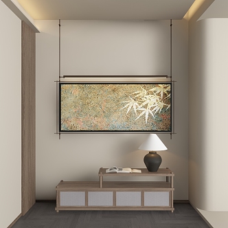 New Chinese abstract decorative painting 3d model