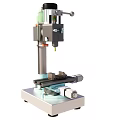Small Industrial Drilling Machine with Vertical Column Motorized Worktable and Precision Drilling Mechanism 3d model