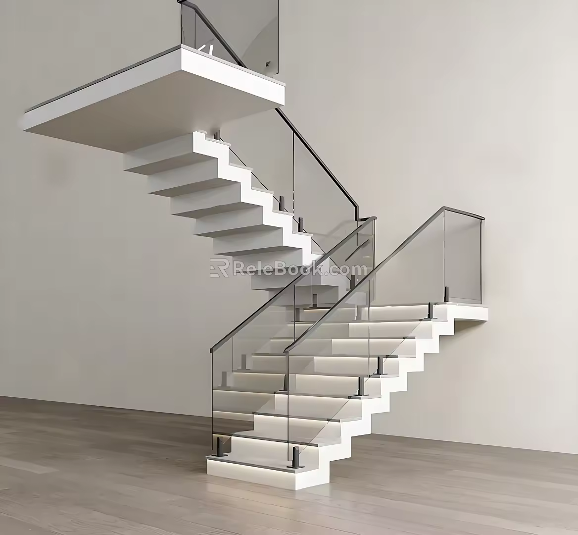 Modern Style Stairs 3d model