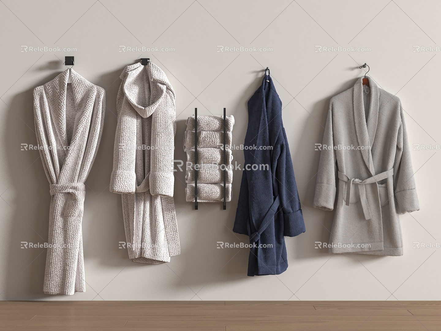 Bathrobe Towel 3d model