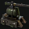 Modern Science Fiction Turret Modern Weapon Turret Turret Defense Science Fiction War Future Equipment Equipment 3d model